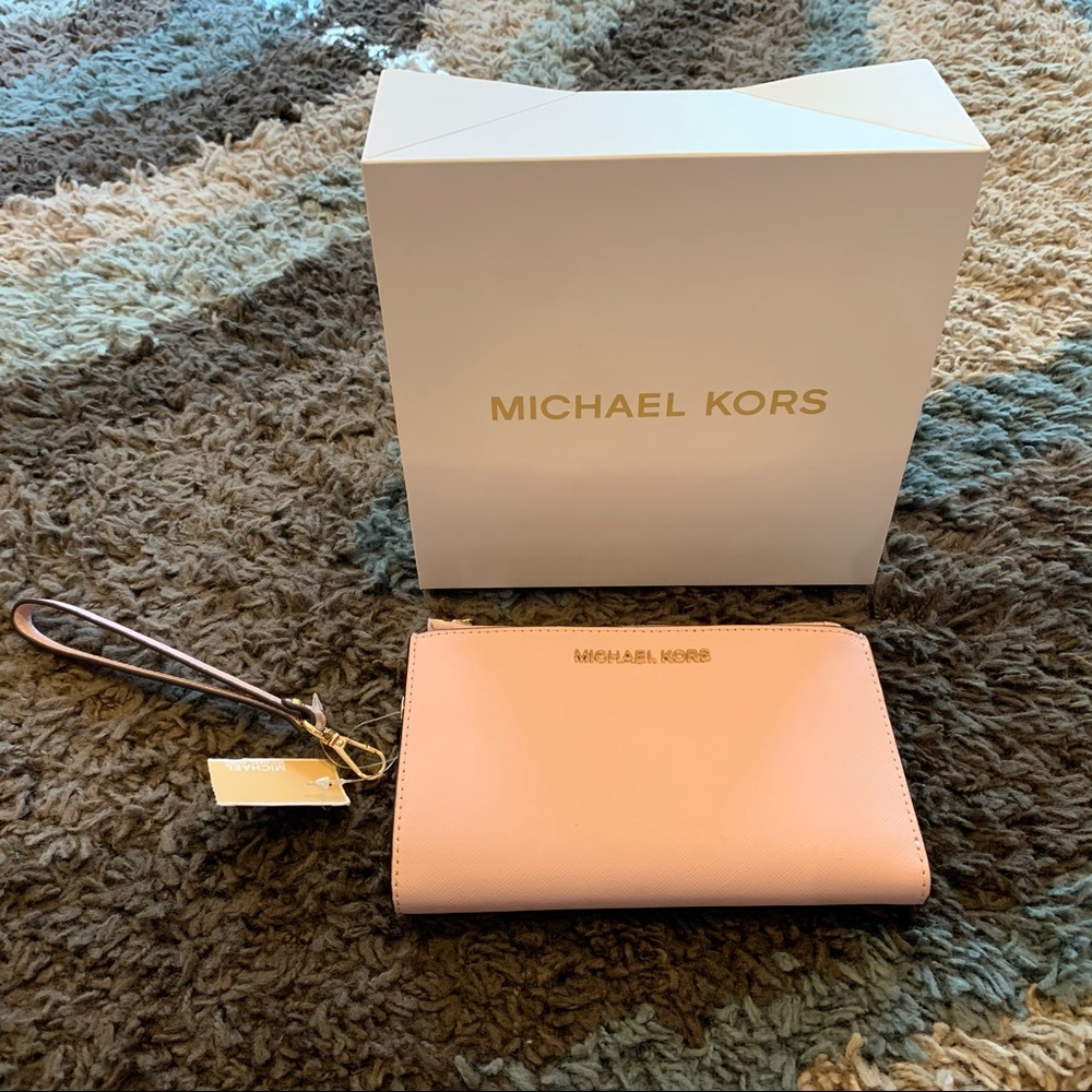 Jet Set Travel Blossom Double Zip Wristlet